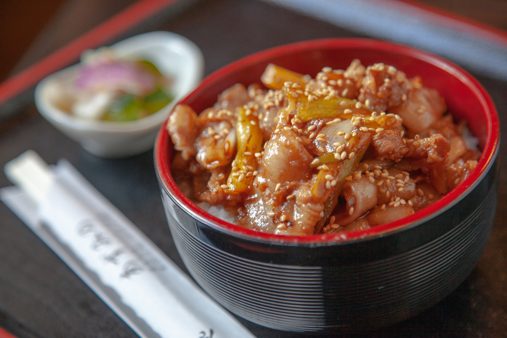 ミニ肉ネギ丼